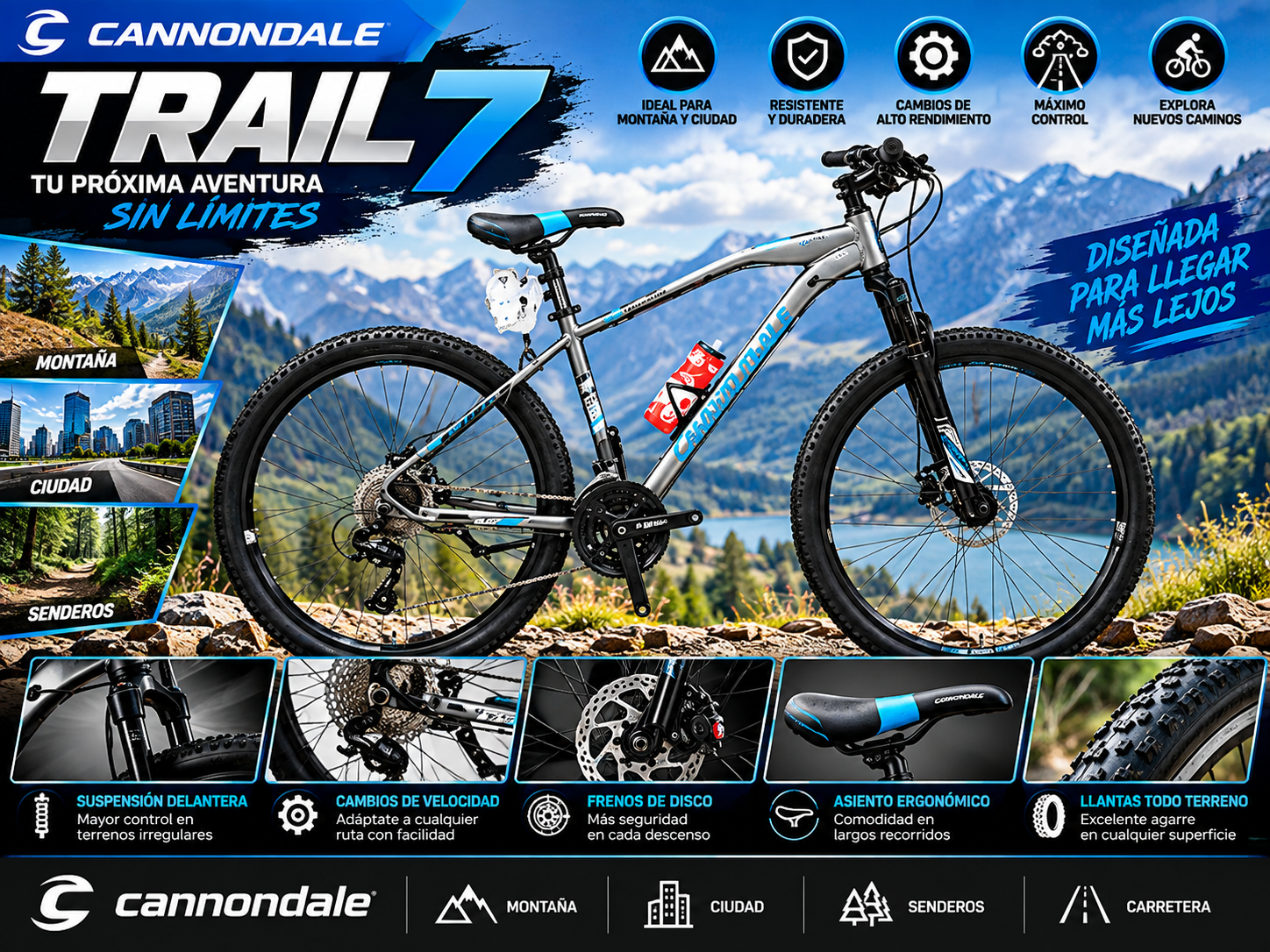 Bicicleta Cannondale Trail 7
